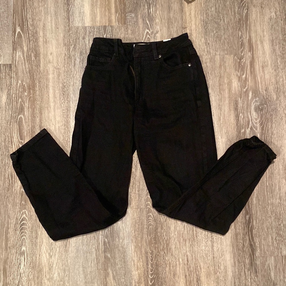 Black dynamite mom jeans size 000 length 23